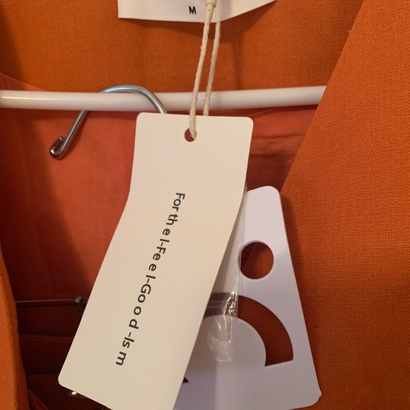 NWT Commense Burnt Orange Pantsuit M - Picture 8 of 11